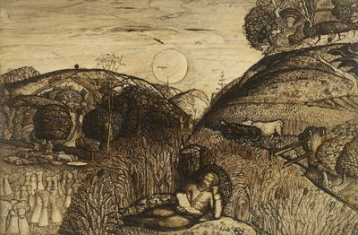 The Valley Thick with Corn, 1825 by Samuel Palmer